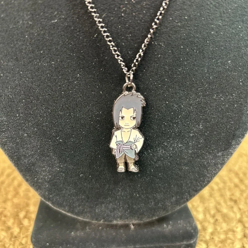 Uchiha Sasuke Naruto Shippuden Acrylic Pendant Necklace 2002